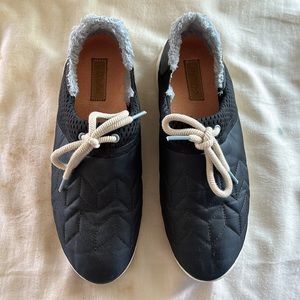OluKai Black Quilted Women's Slippers